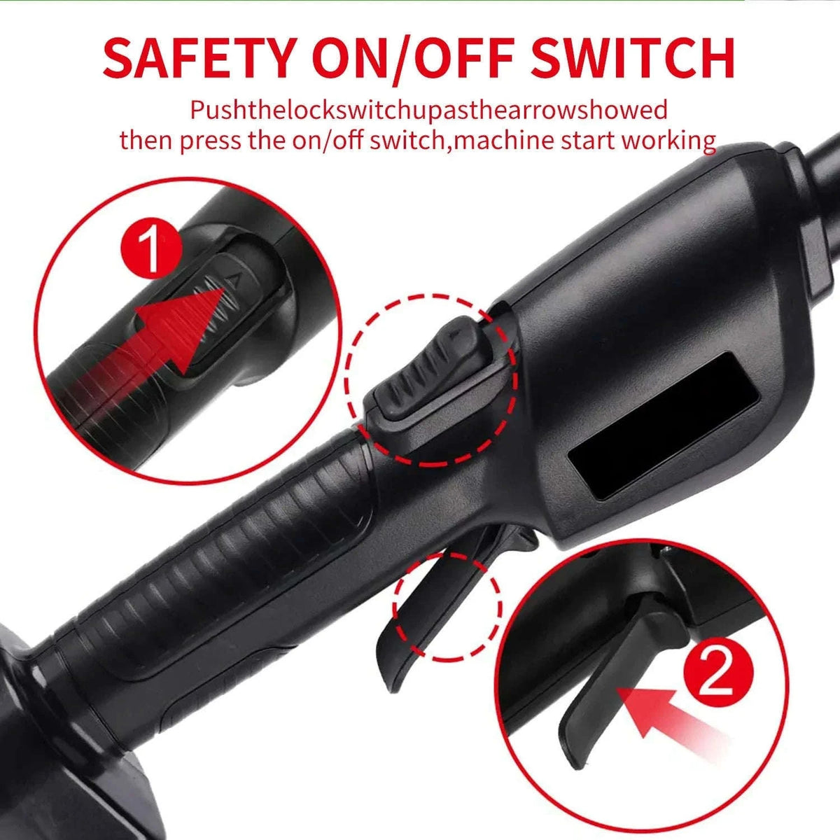 2-in-1 Cordless Pole Chainsaw with 2.25m Reach-2 pcs batteries / EU / france