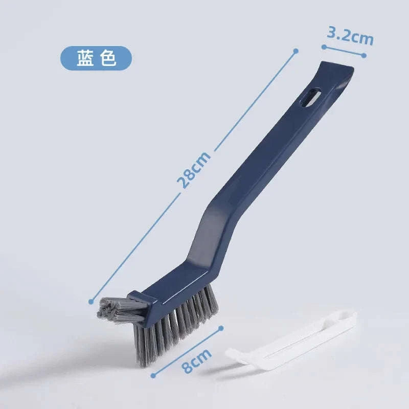 2-in-1 Corner Cleaning Brush for Tiles and Gaps-Blue