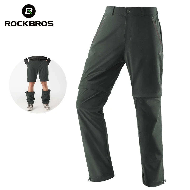 2-in-1 Detachable Outdoor Pants Reflective Motorcycle & Hiking Trousers-YPK045-b / Asian XXXL(EUR XXL)