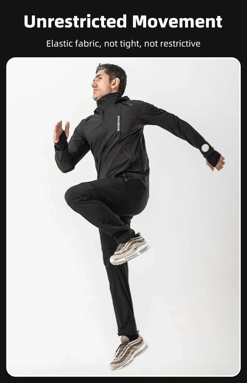 2-in-1 Detachable Outdoor Pants Reflective Motorcycle & Hiking Trousers-YPK045-b / Asian XXXL(EUR XXL)