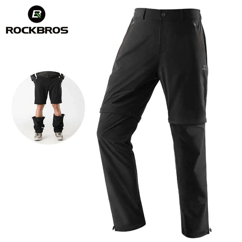 2-in-1 Detachable Outdoor Pants Reflective Motorcycle & Hiking Trousers-YPK045-b / Asian XXXL(EUR XXL)