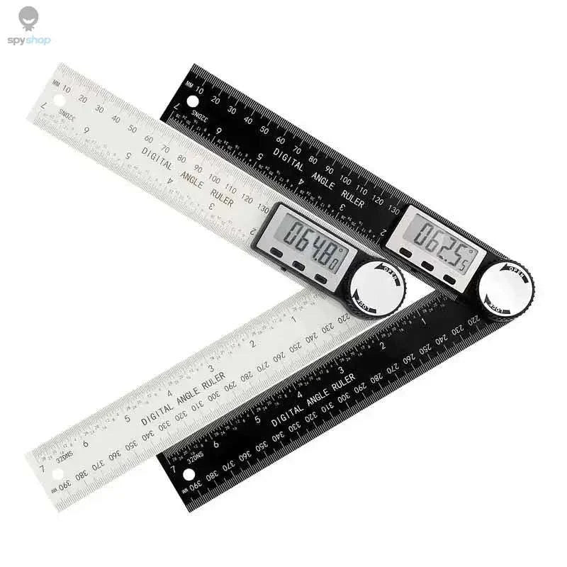 2-in-1 Digital Angle Detector & Ruler-White