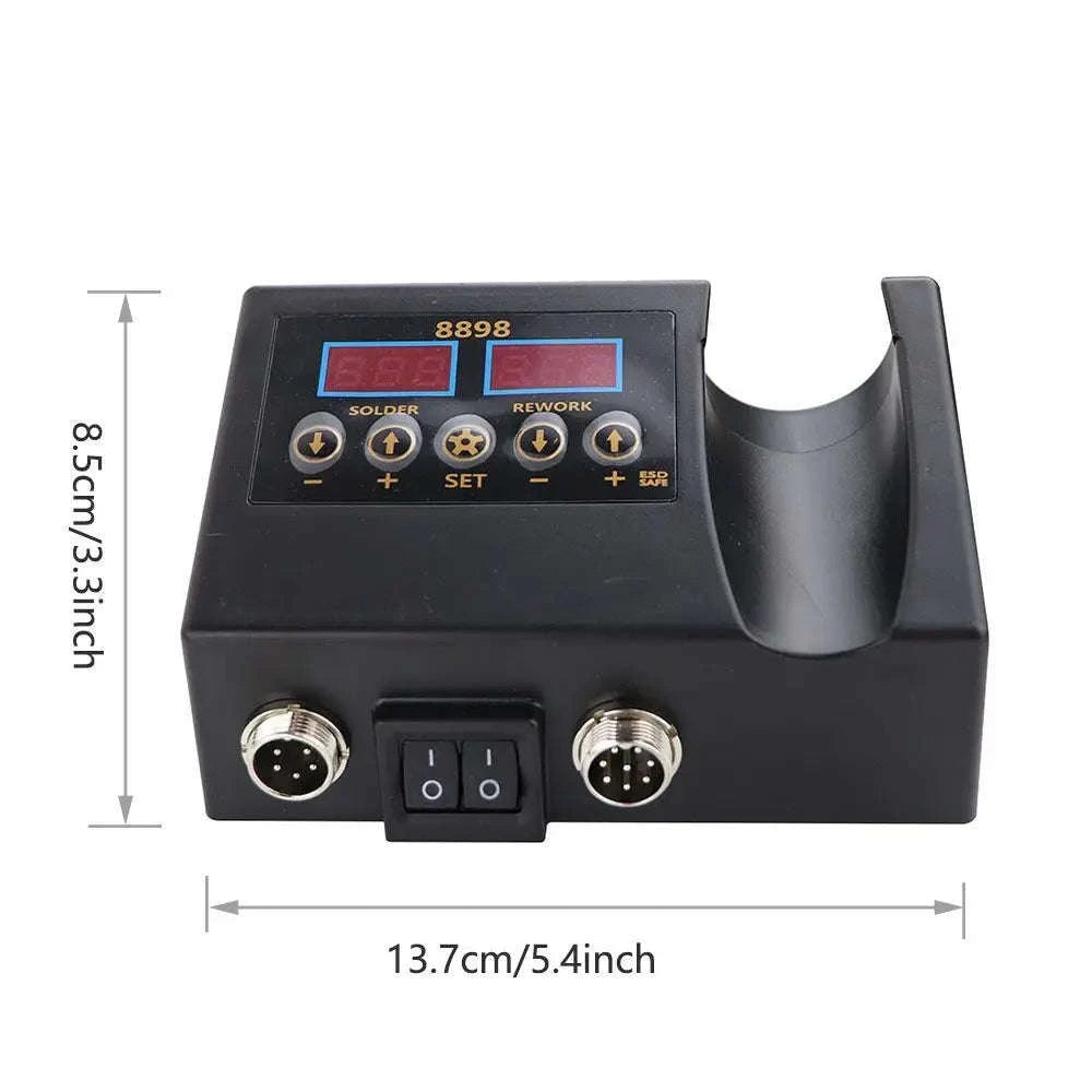 2‑in‑1 Digital Soldering & Hot Air Rework Station-Complex Version / 110V US Plug