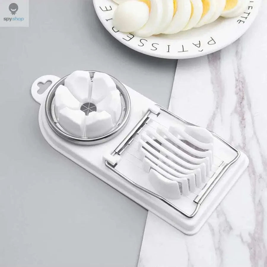 2-in-1 Egg Slicer & Cutter – Precision Slicing for Quick Meal Prep-1PC white