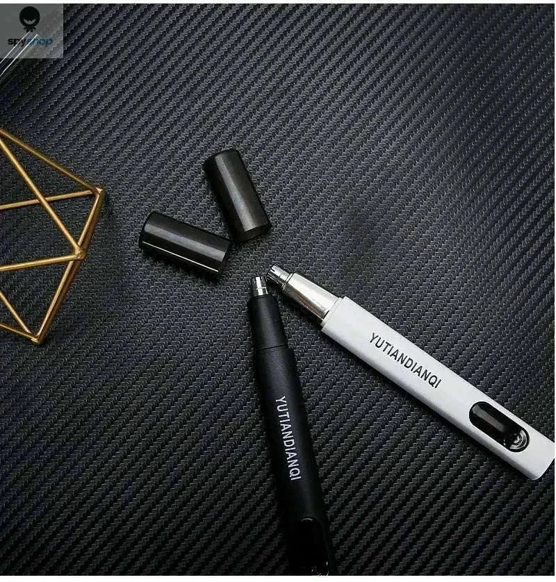 2-in-1 Electric Ear & Nose Hair Trimmer with Washable Head-orange