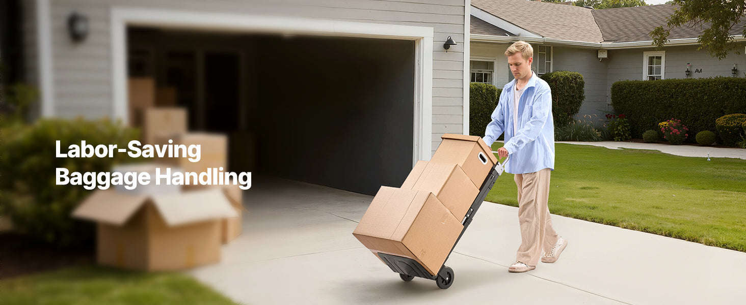 2-in-1 Folding Hand Truck 500 lb Capacity-500lbs / Canada