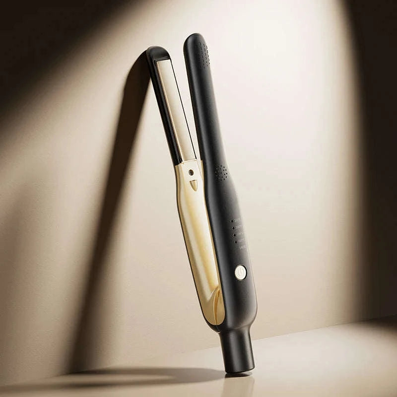 2-in-1 Mini Hair Straightener & Curler for Travel Styling-black / US / China Mainland