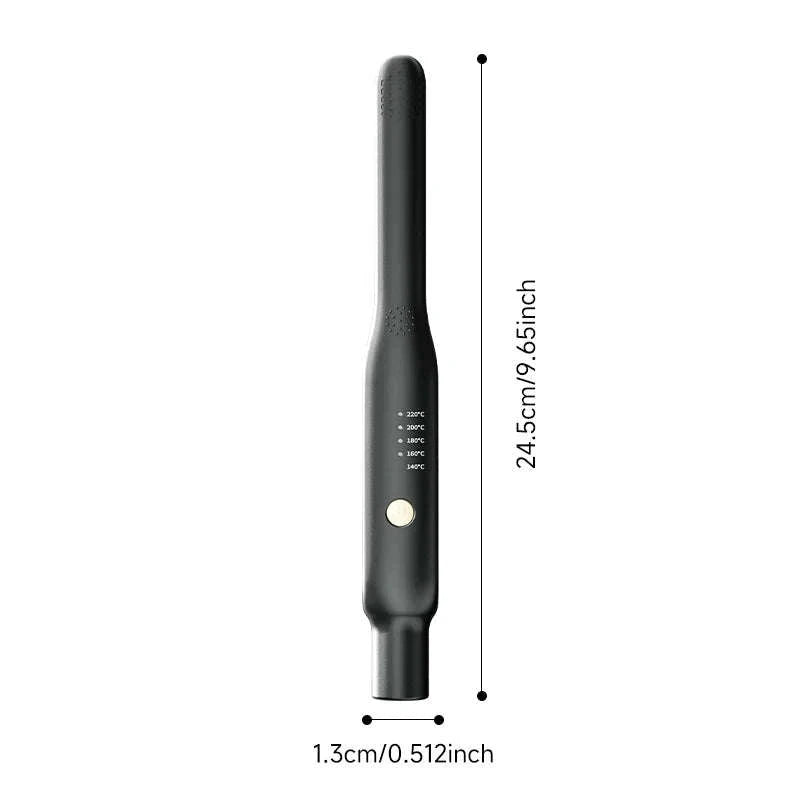 2-in-1 Mini Hair Straightener & Curler for Travel Styling-white / UK / China Mainland