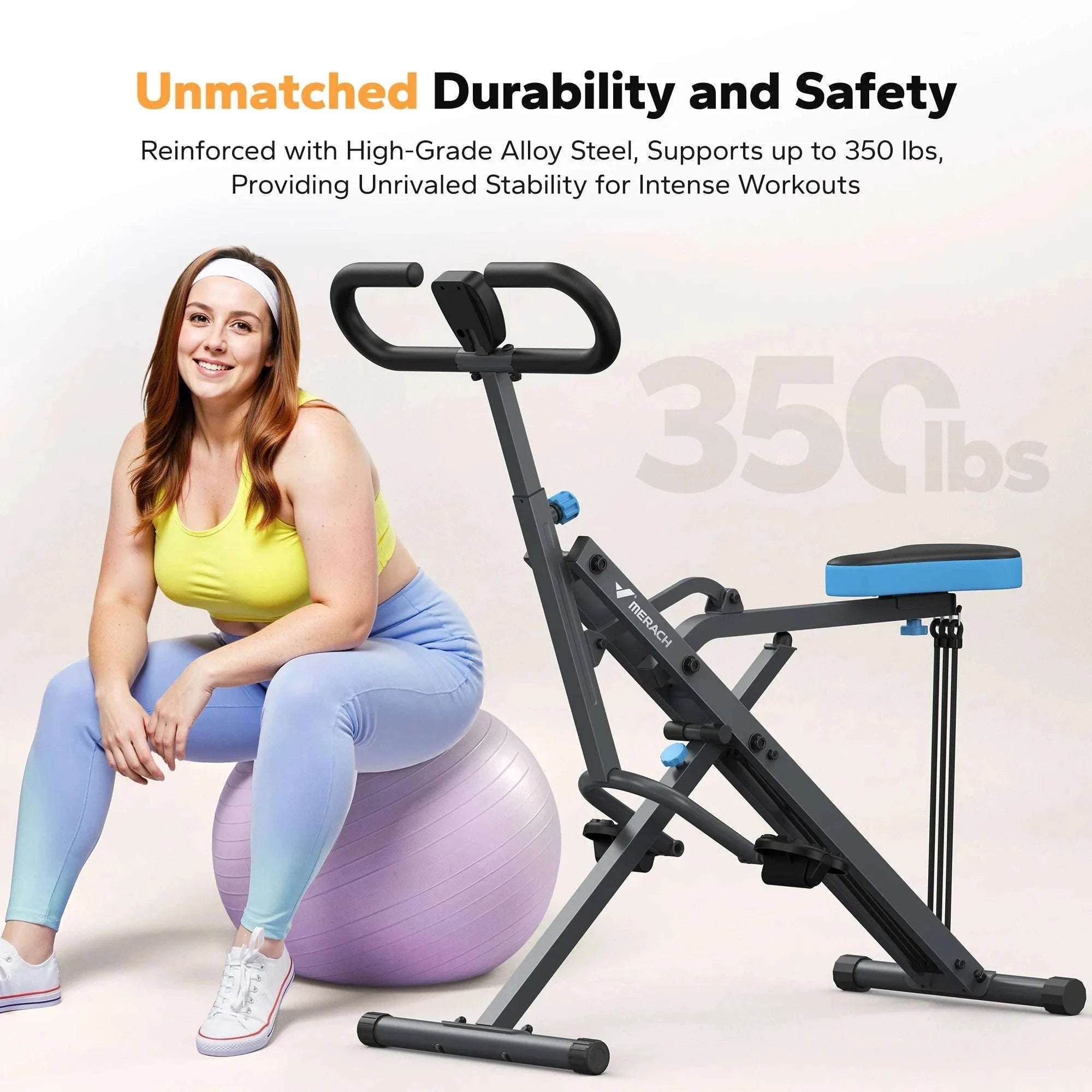 2-in-1 Squat and Rowing Machine Foldable Home Gym Trainer-R07WZ / United States