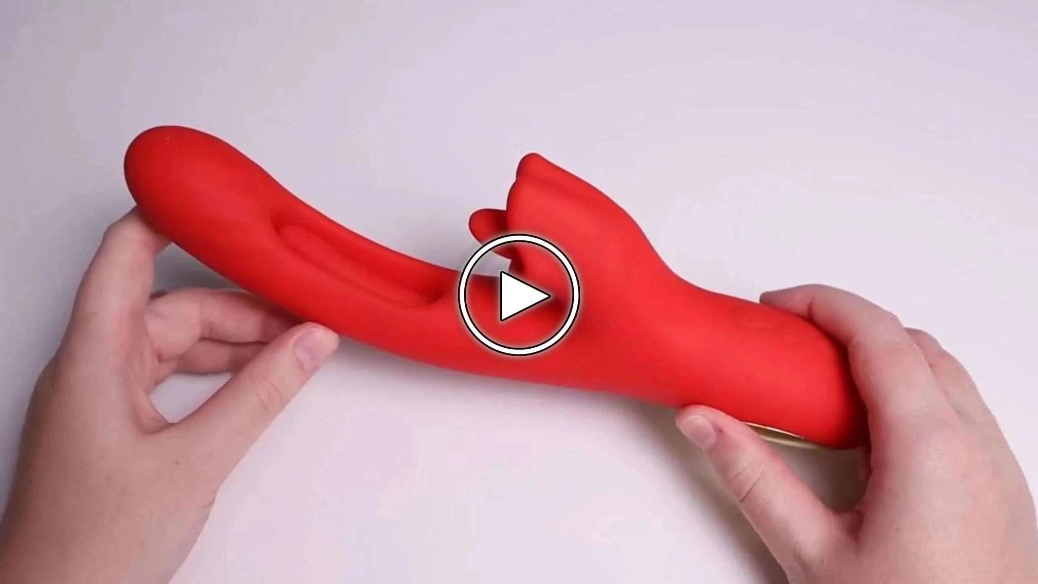 2 in 1 Tongue Licking Dildo Vibrator-