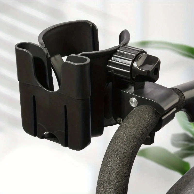 2-in-1 Universal Stroller Cup Holder With Phone Mount-Pink