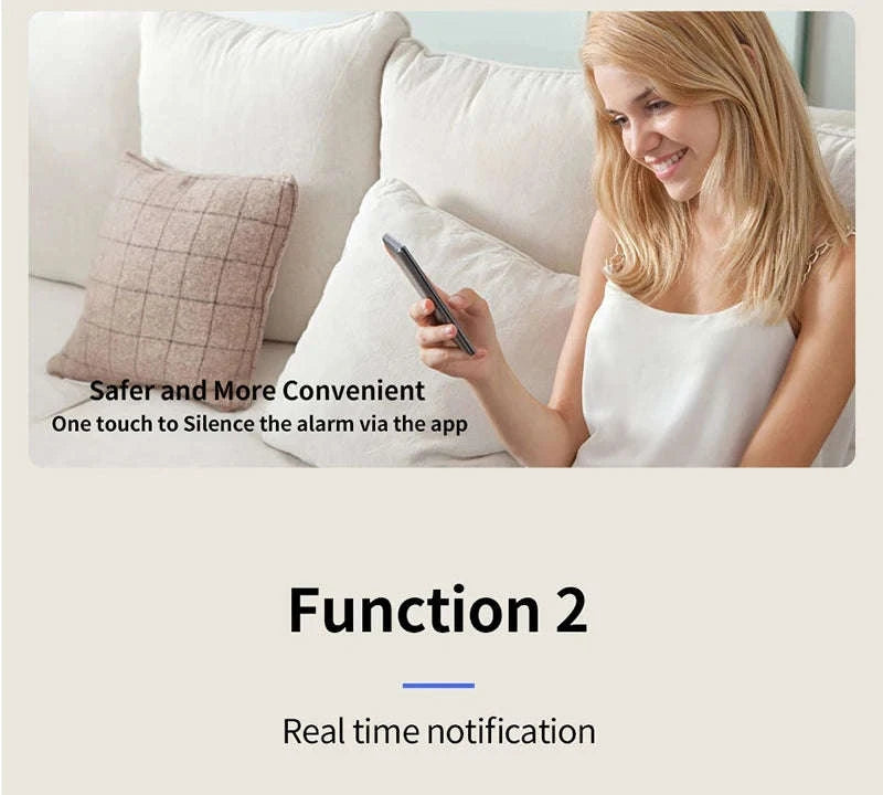 2-in-1 WiFi Smart CO & Smoke Detector Alarm-CS01W WiFi Function