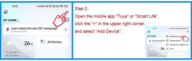 2‑in‑1 WiFi Tuya Smart CO & Smoke Detector Alarm-CS01W WiFi Function