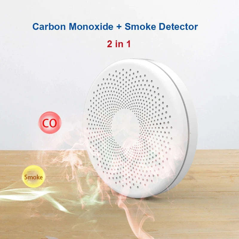 2‑in‑1 WiFi Tuya Smart CO & Smoke Detector Alarm-CS01W WiFi Function