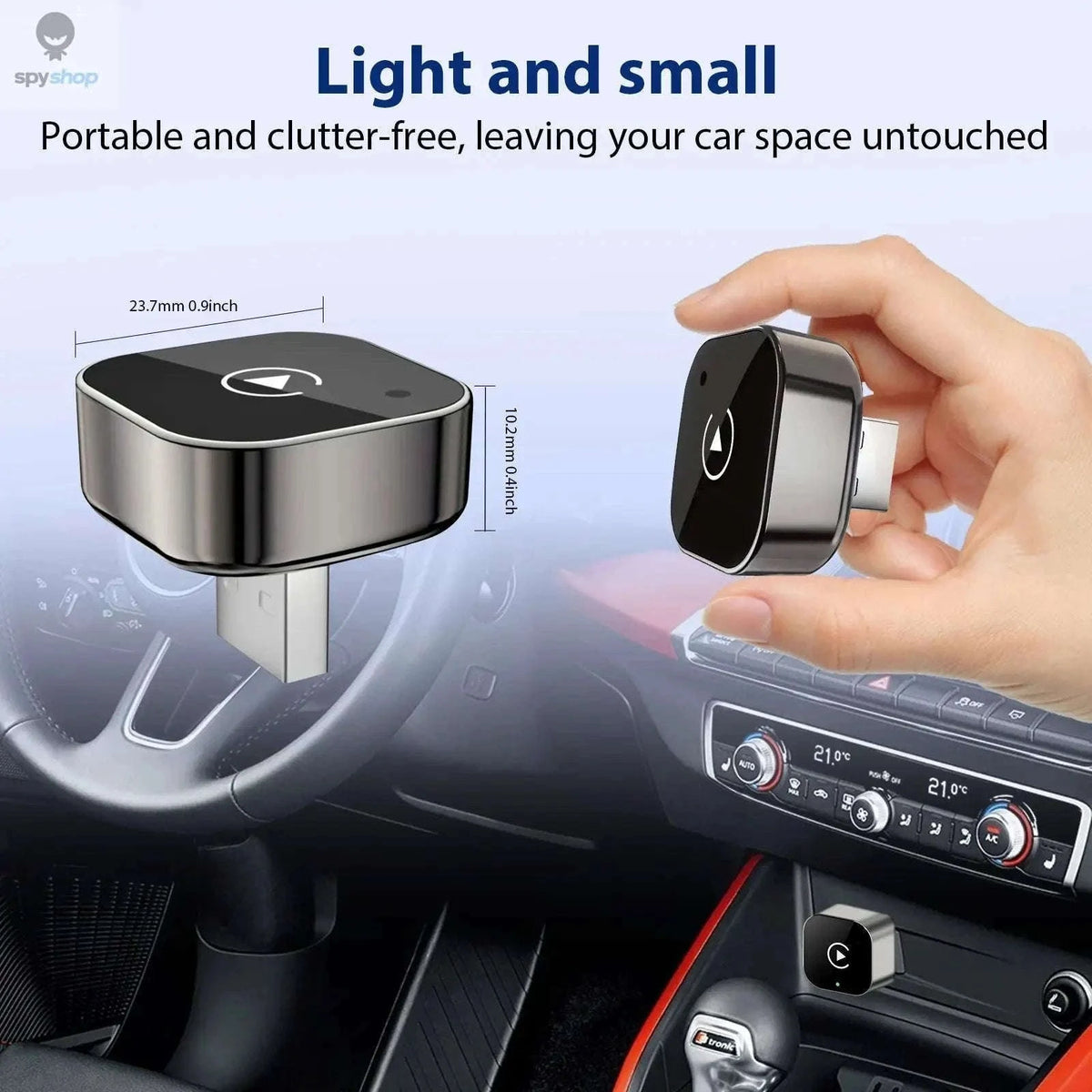 2-in-1 Wireless CarPlay Adapter for Plug-and-Play Driving-Adapter