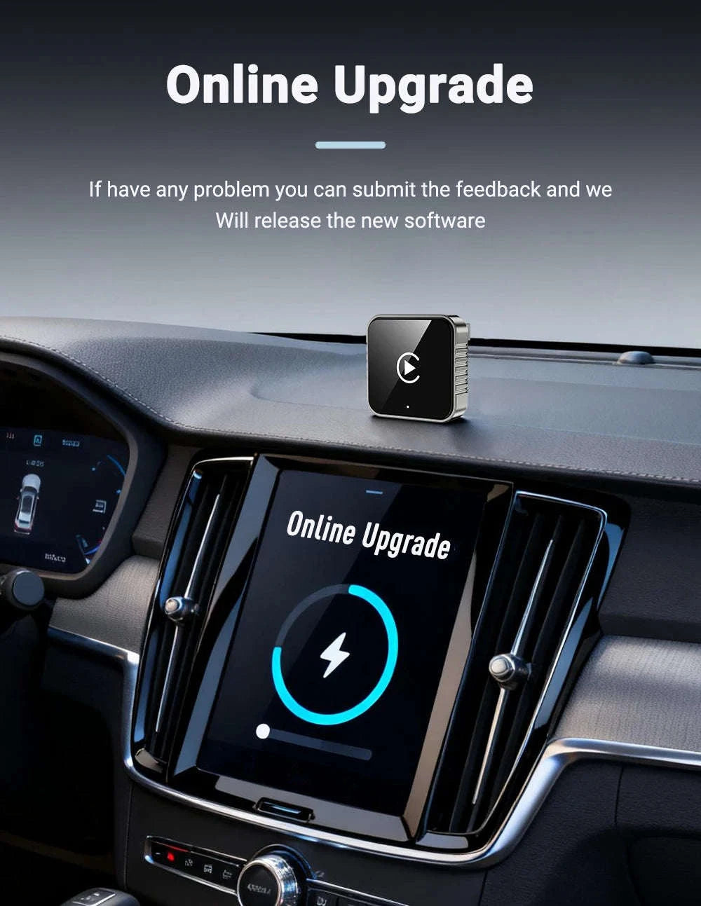 2-in-1 Wireless CarPlay Android Auto Adapter-carplay and auto / China Mainland