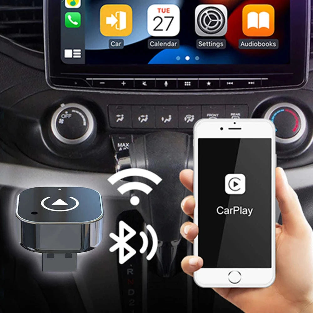 2 in 1 Wireless CarPlay Android Auto Adapter USB Dongle-france