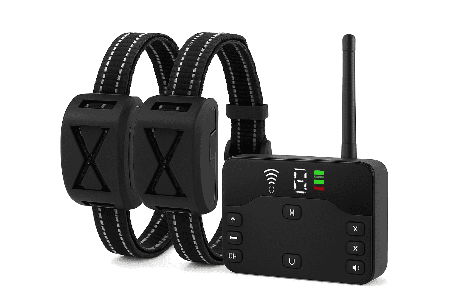 2-in-1 Wireless Dog Fence & Training Collar with Remote Control-For 3 Dogs