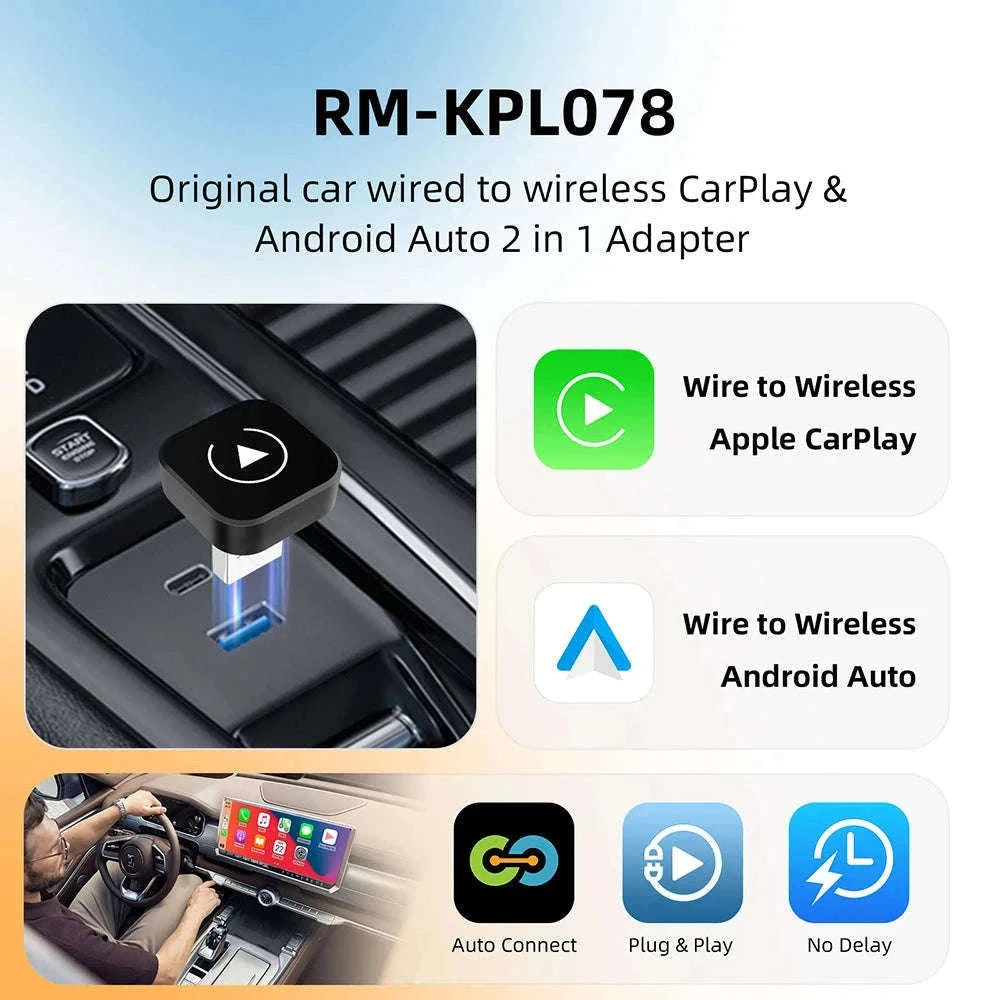 2-in-1 Wireless Phone Connection Adapter-Default Title
