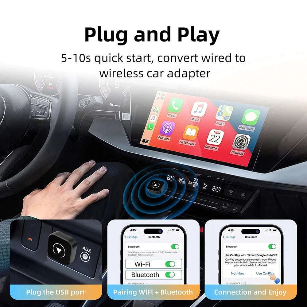 2-in-1 Wireless Phone Connection Adapter-Default Title