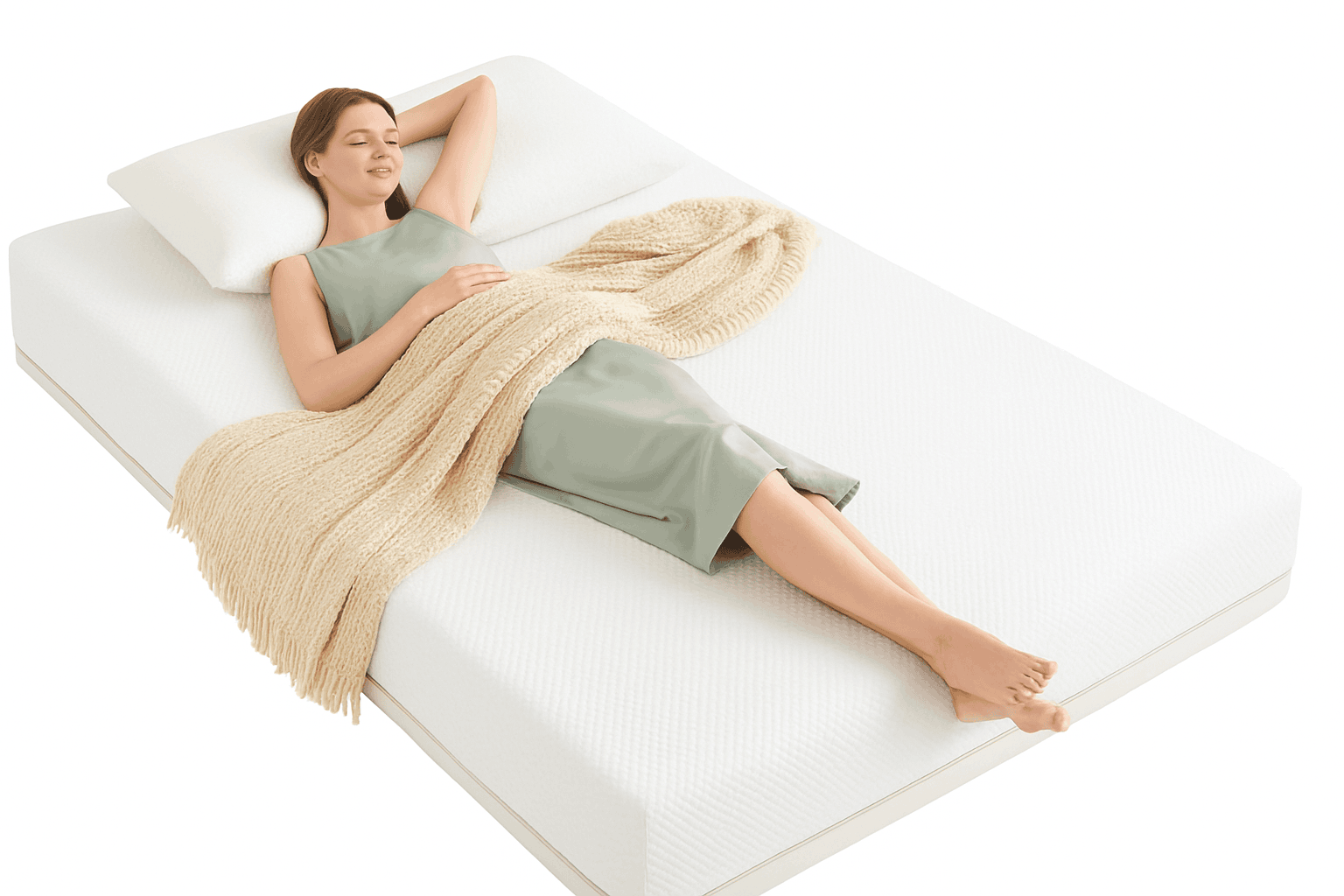 2 Inch Gel Memory Foam Mattress Topper with Cooling Cover Full-2ln White / Full / United States