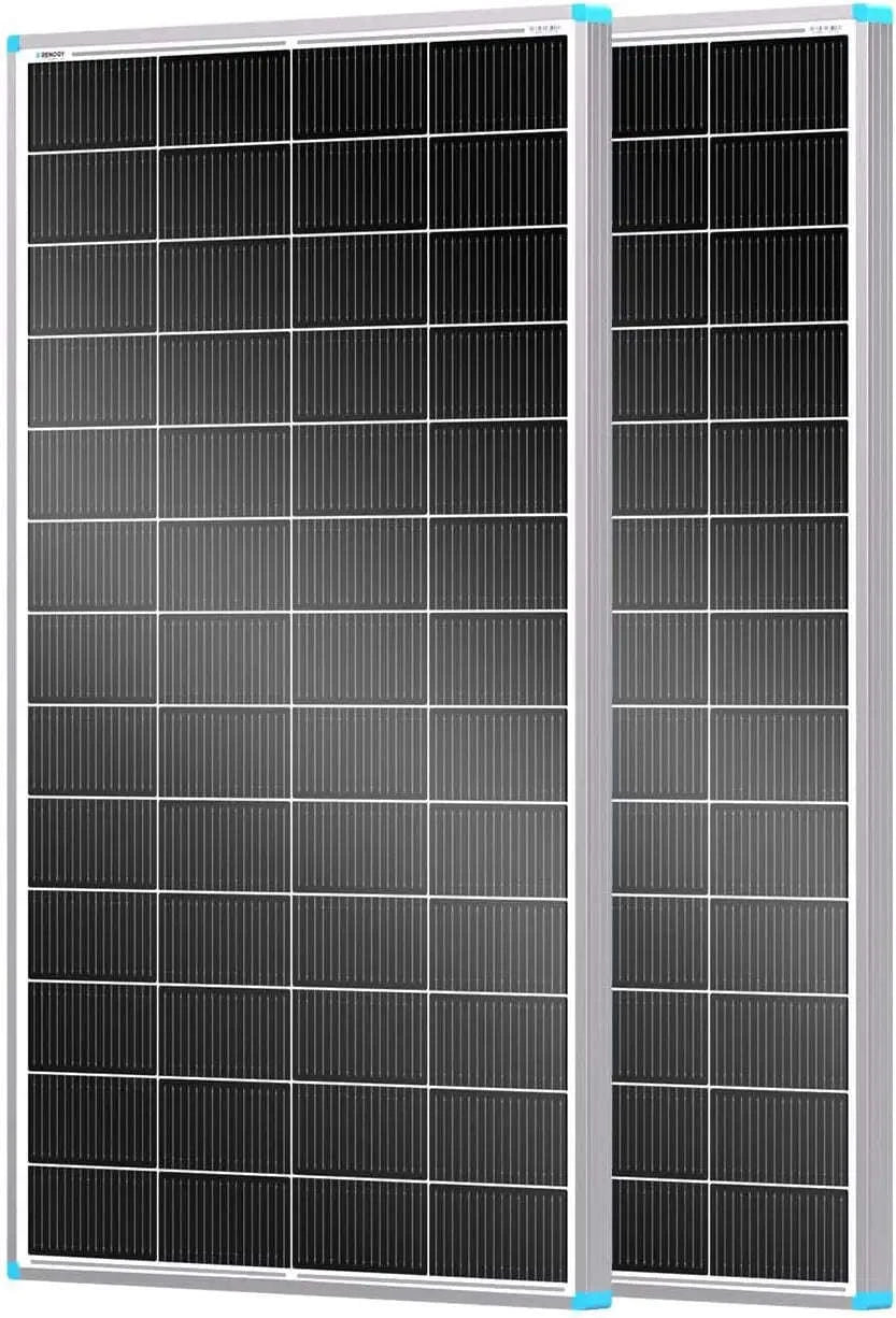 2-Pack 100W 24V N-Type Solar Panels, 200W Total-United States