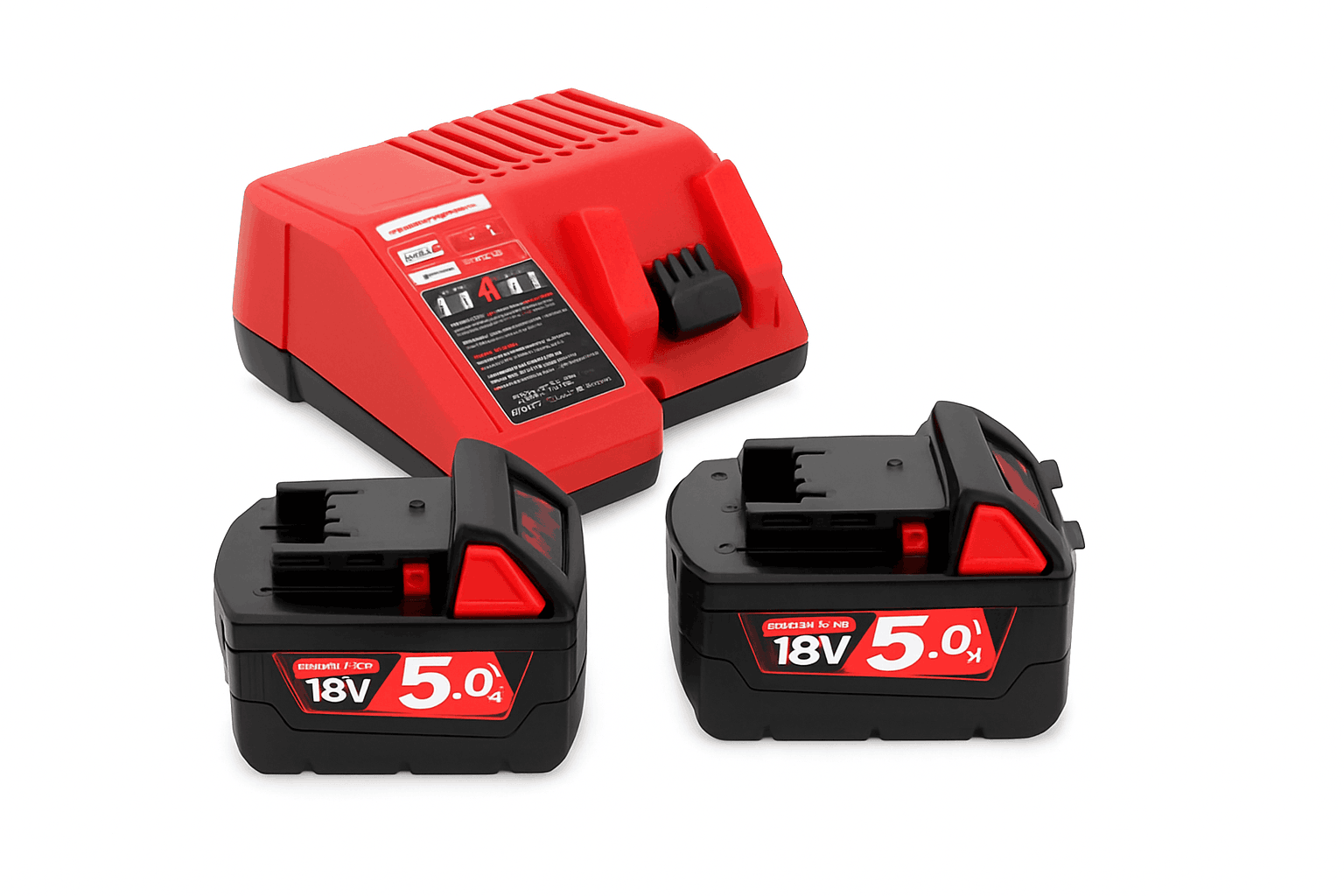 2-Pack 18V 5.0Ah Battery and Fast Charger for 18V Tools-green / United States