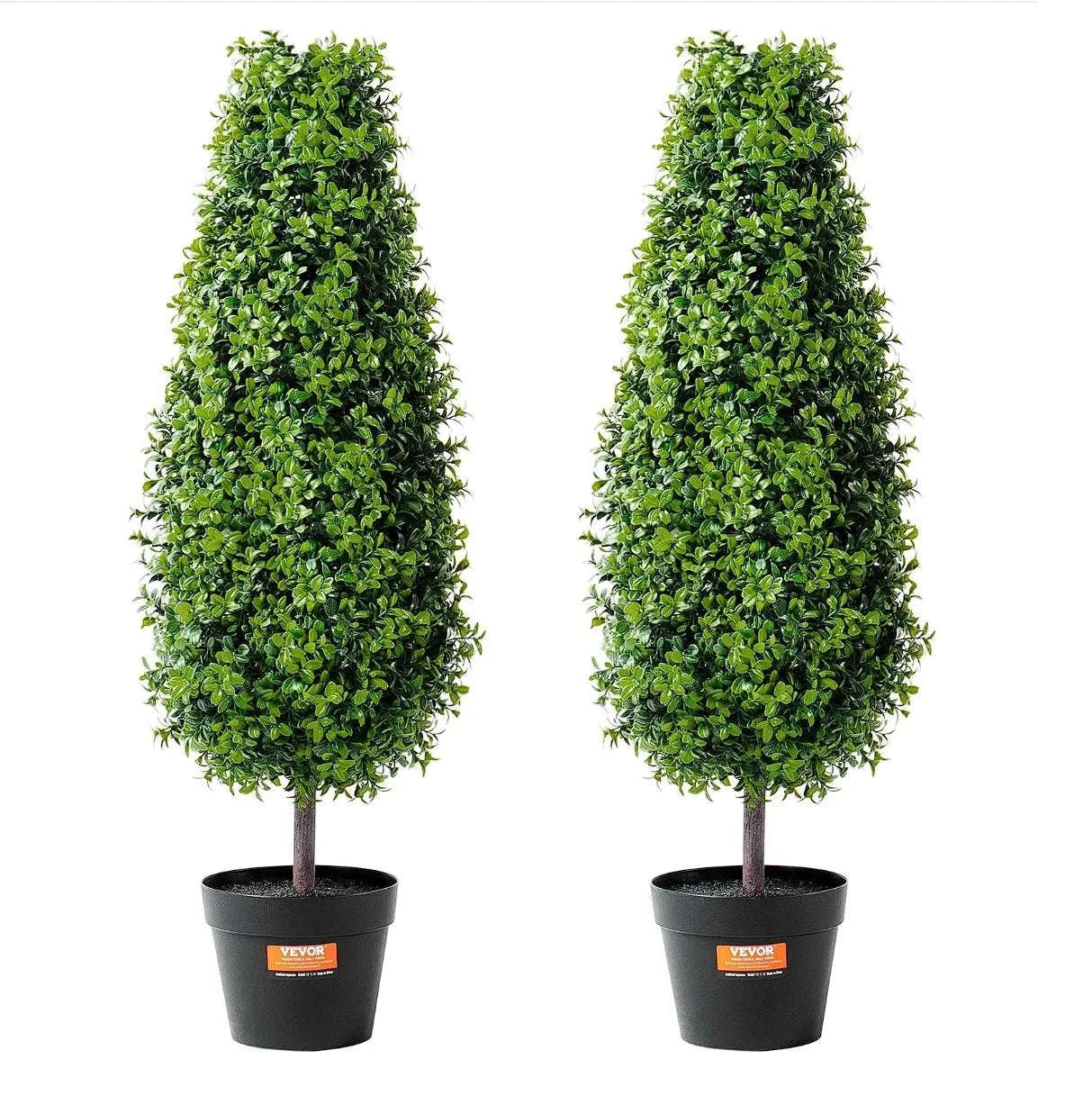 2 Pack 36" Artificial Boxwood Topiary Trees for Indoor & Outdoor Decor-green / United States