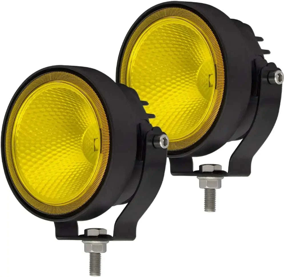 2-Pack 4 Inch LED Work Light 12-30V Spot Flood-4 inch Flood-White