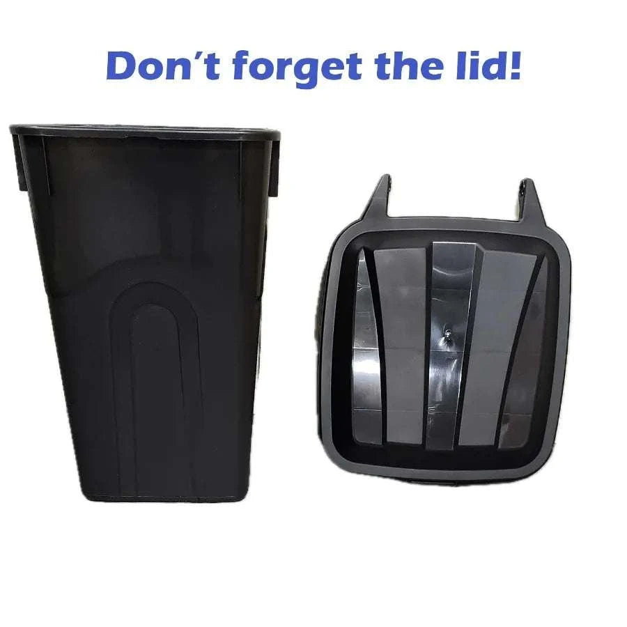 2 Pack 45 Gallon Wheeled Garbage Cans with Attached Lid-United States