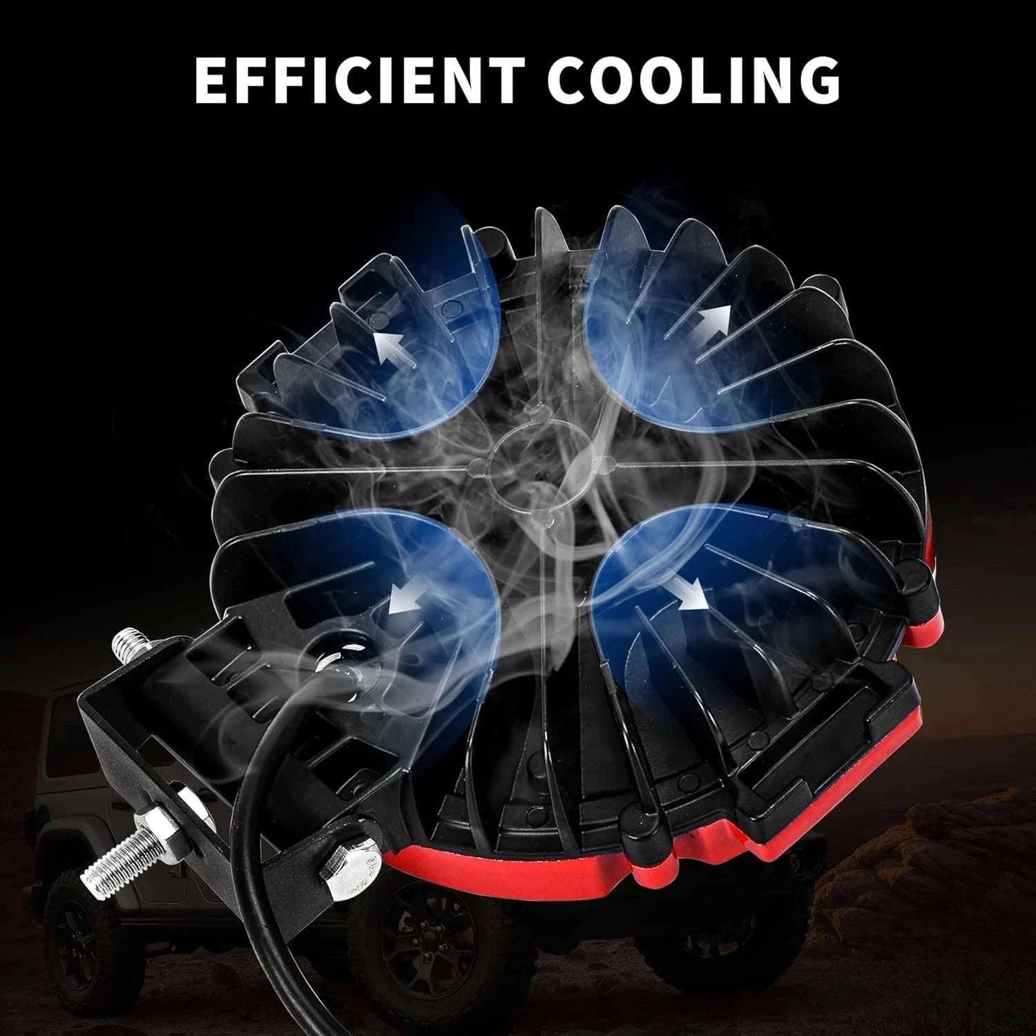 2-Pack 7 Inch 51W LED Work Light Bar for 12V 24V Vehicles-Black / China Mainland