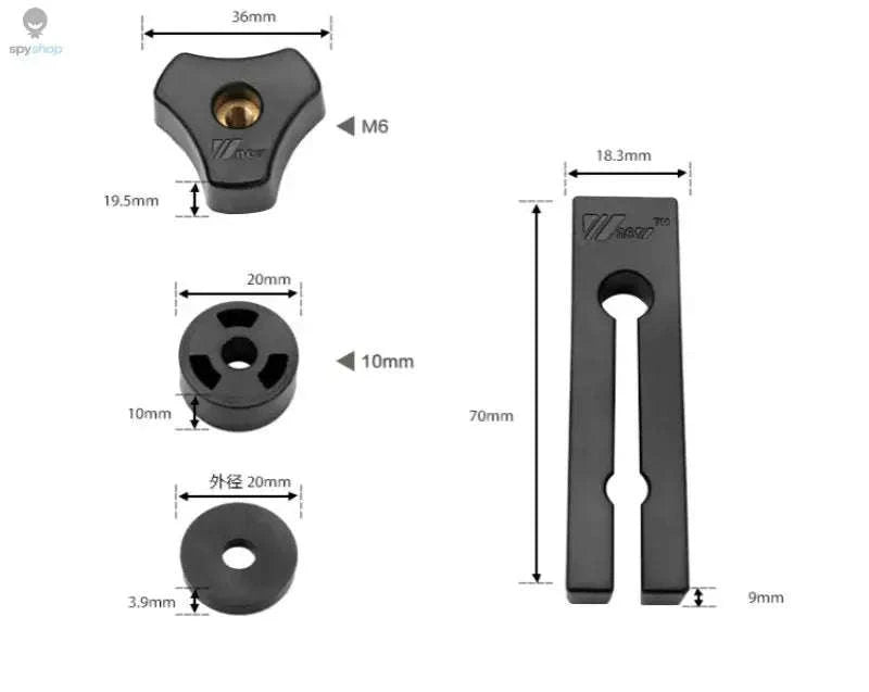 2 Pack Adjustable Featherboard Safety Guide-Yellow Set