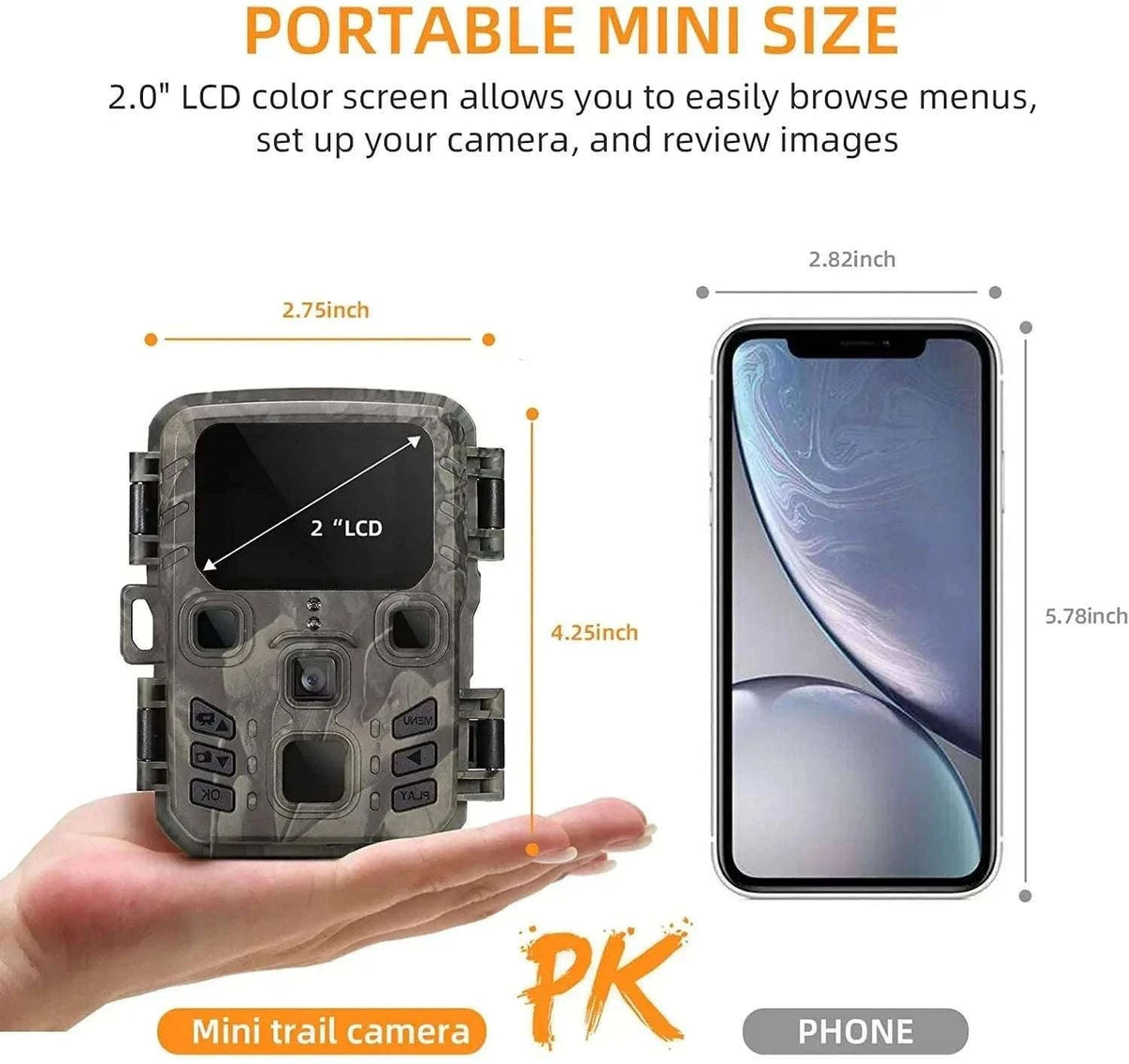 2-Pack Mini Hunting Camera with Night Vision-Default Title
