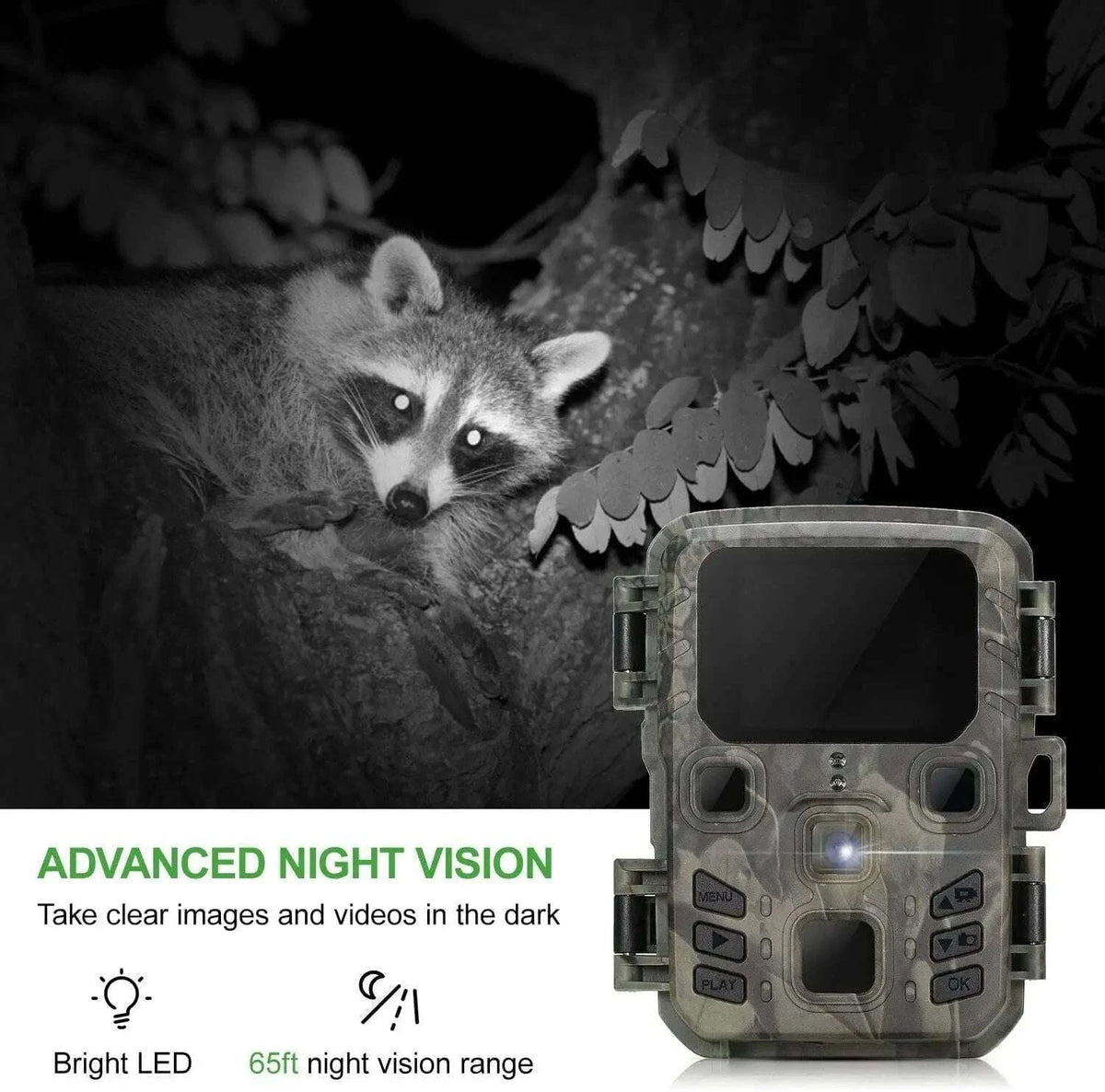 2-Pack Mini Hunting Camera with Night Vision-Default Title