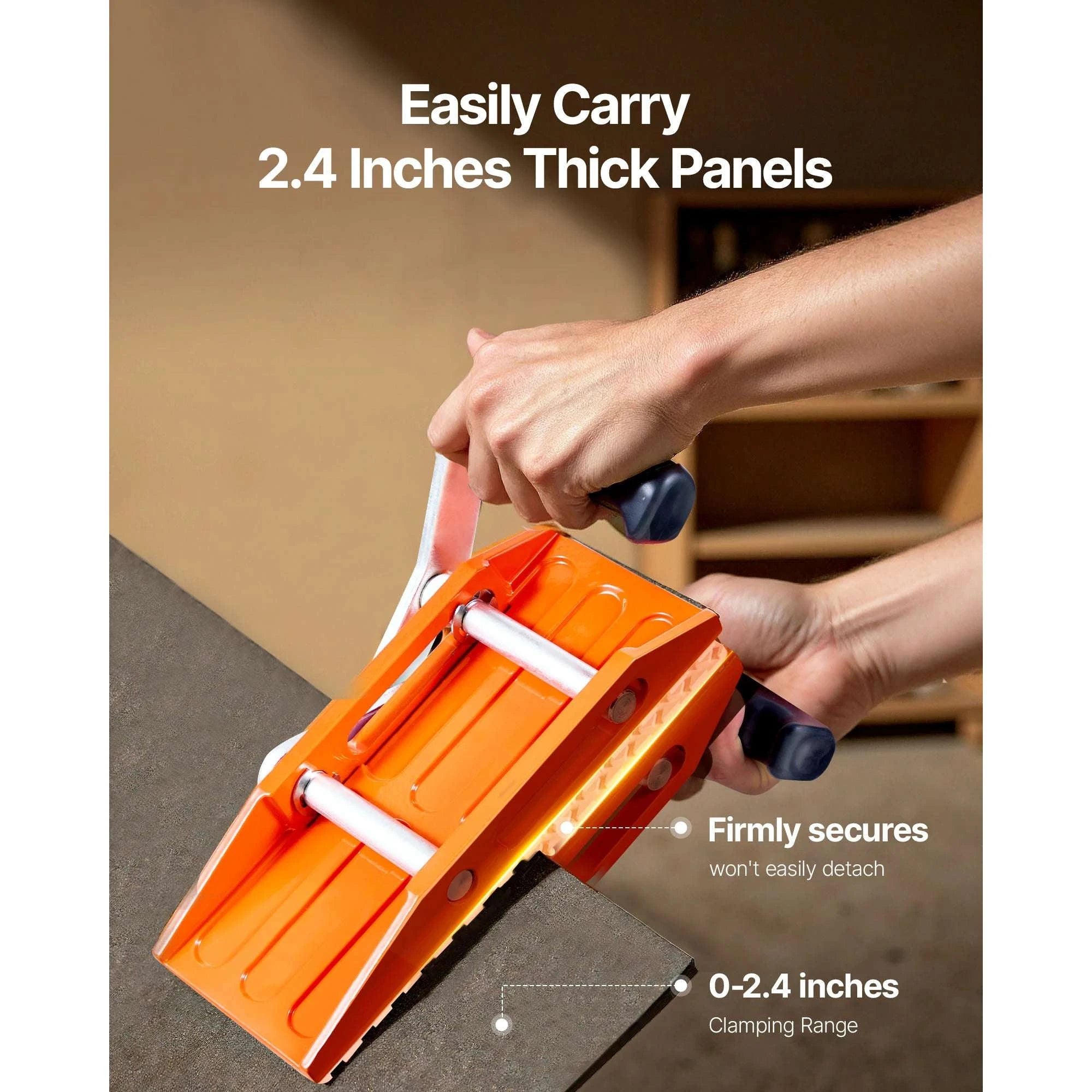 2 Pack Panel Carrying Clamps 660lb Capacity with Rubber Grip Pads-2pcs / Poland
