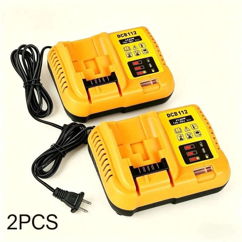 2-Piece 12V/20V Battery Charger Set-black / United States