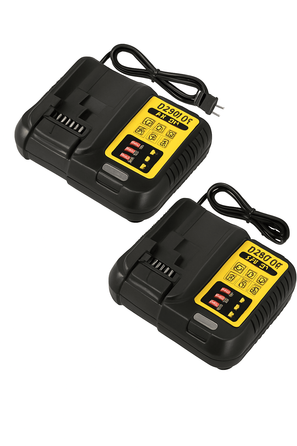 2-Piece 12V/20V Battery Charger Set-black / United States