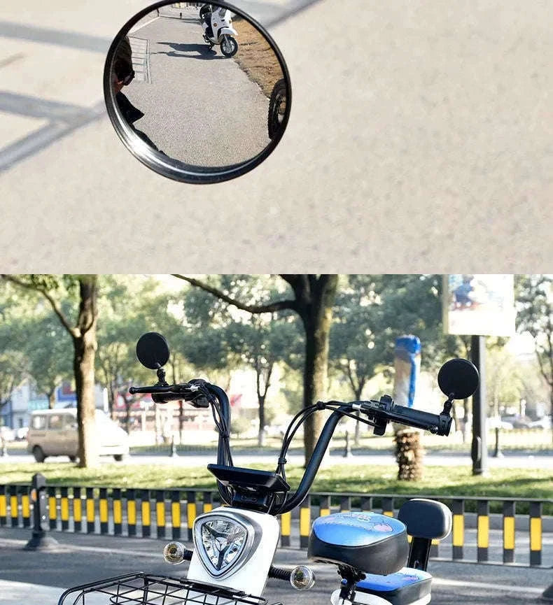 2-Piece 360° Bicycle Rearview Mirror Set for Safer Rides-2 Pcs 5.7 cm