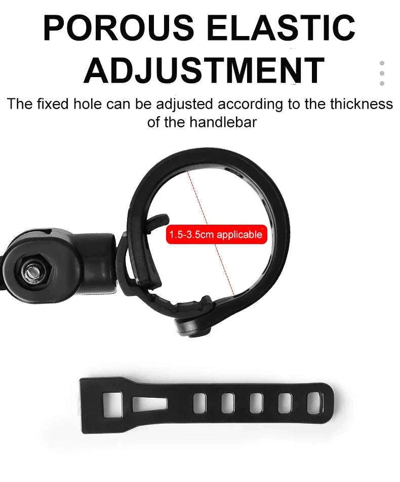2-Piece 360° Bicycle Rearview Mirror Set for Safer Rides-2 Pcs 5.7 cm