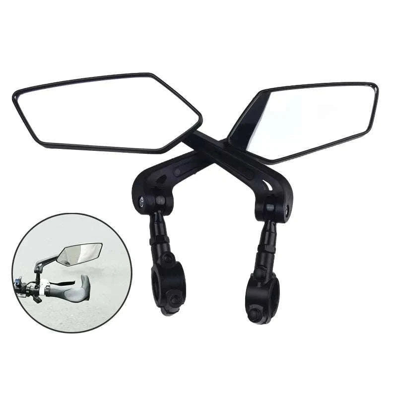 2-Piece 360° Bicycle Rearview Mirror Set for Safer Rides-2 Pcs 5.7 cm