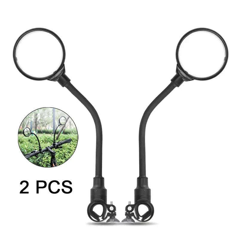 2-Piece 360° Bicycle Rearview Mirror Set for Safer Rides-2 Pcs 5.7 cm