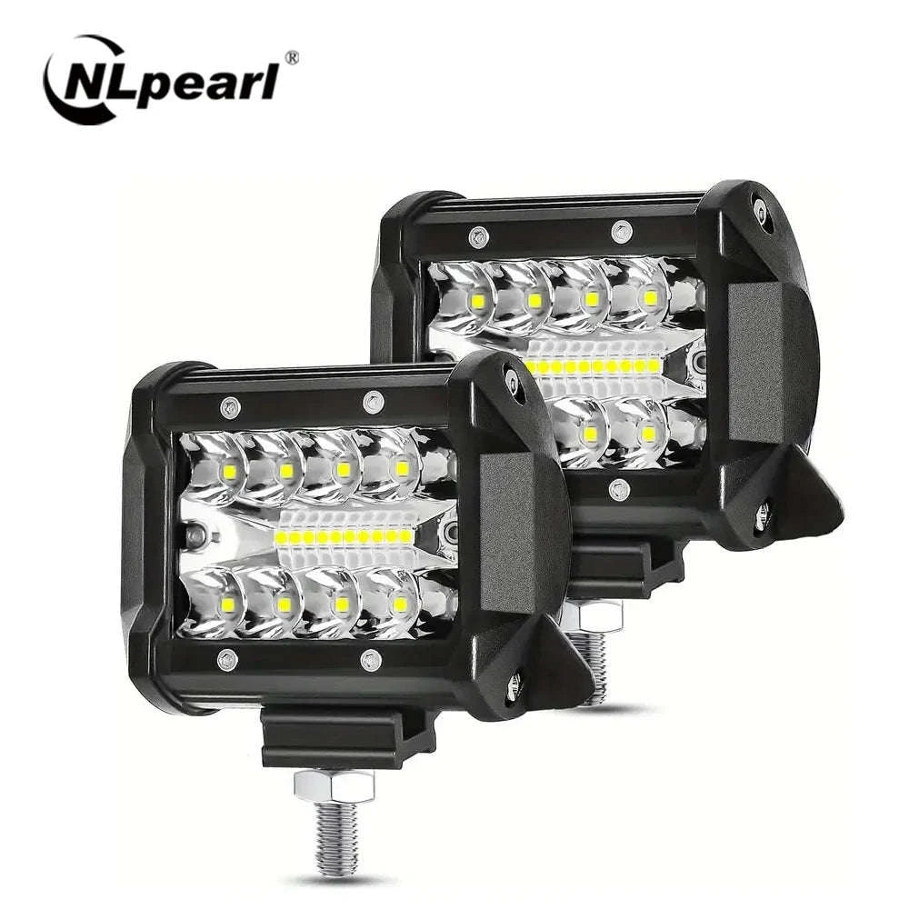 2-Piece 60W LED Work Light Bar Spot Flood Combo-1pc