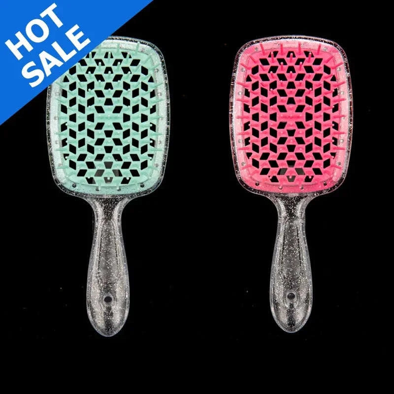 2-Piece Anti-Static Hair Comb Set for Wet & Dry Styling-WS024-B / United States