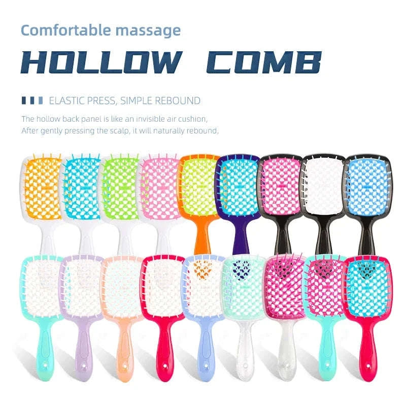 2-Piece Anti-Static Hair Comb Set for Wet & Dry Styling-WS024-B / United States