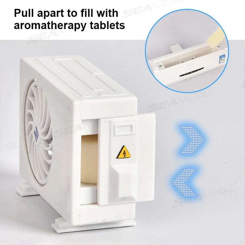 2-Piece Car Air Freshener Solar Rotation Air Vent Diffuser-Lemon scent