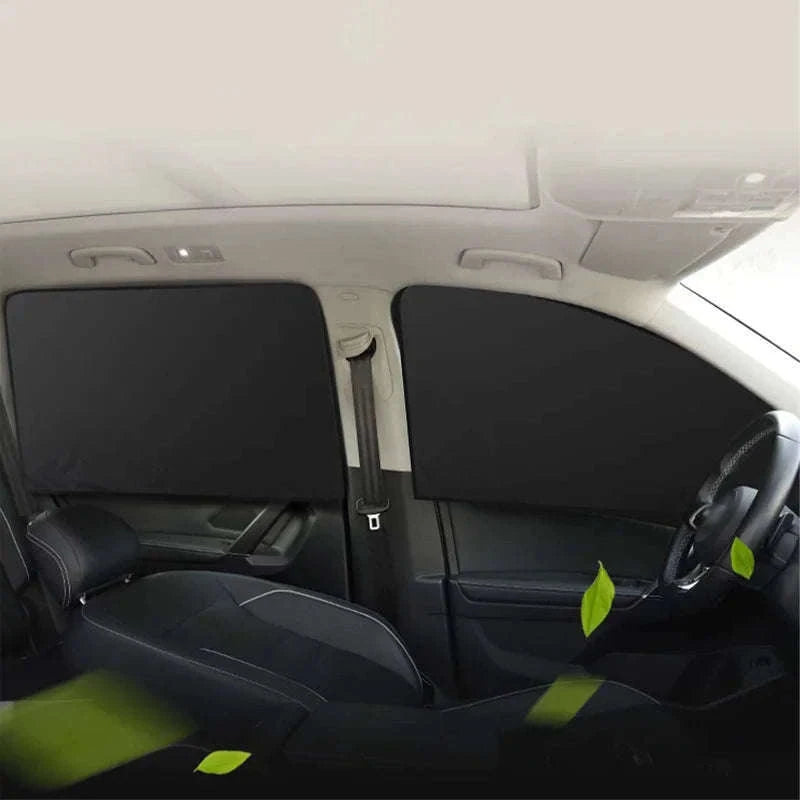 2-Piece Car Side Window Sun Shade Curtain-Back 2pcs
