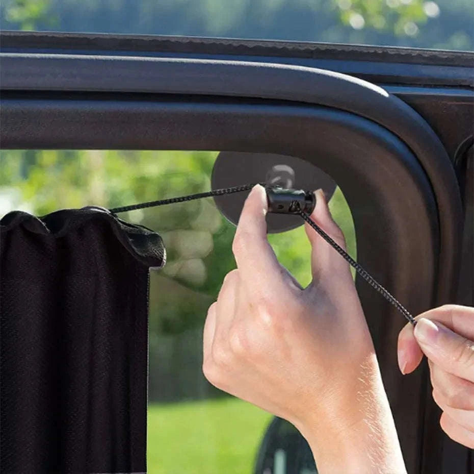 2-Piece Car Side Window Sun Shade Curtains-2pcs