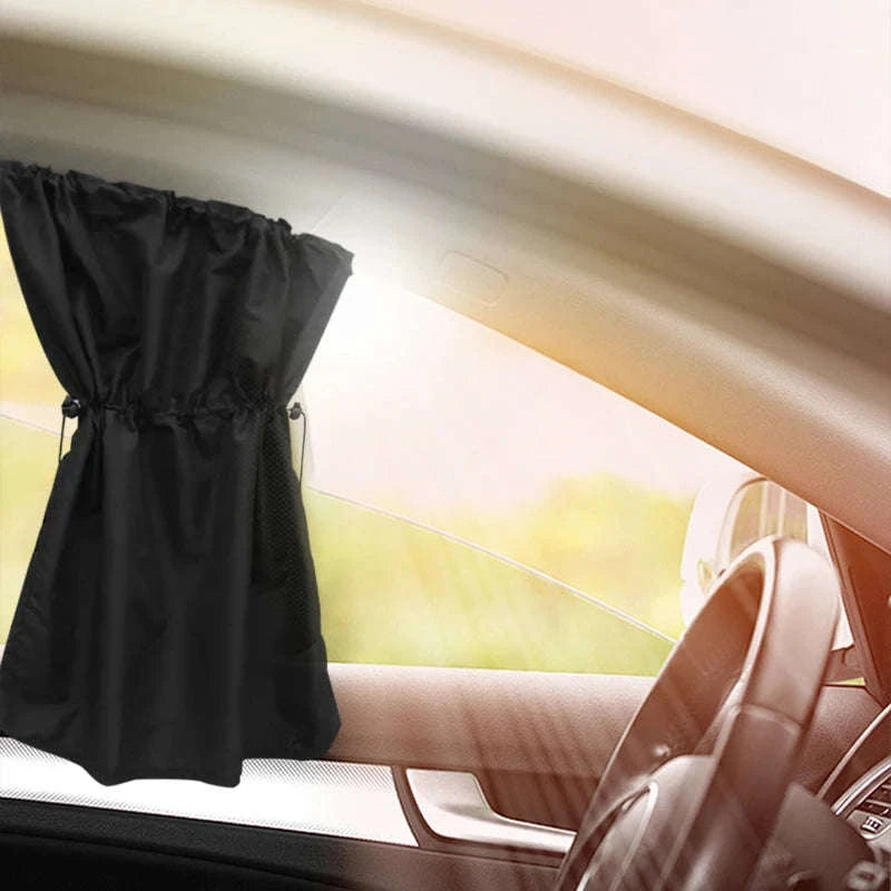 2-Piece Car Side Window Sun Shade Curtains-2pcs