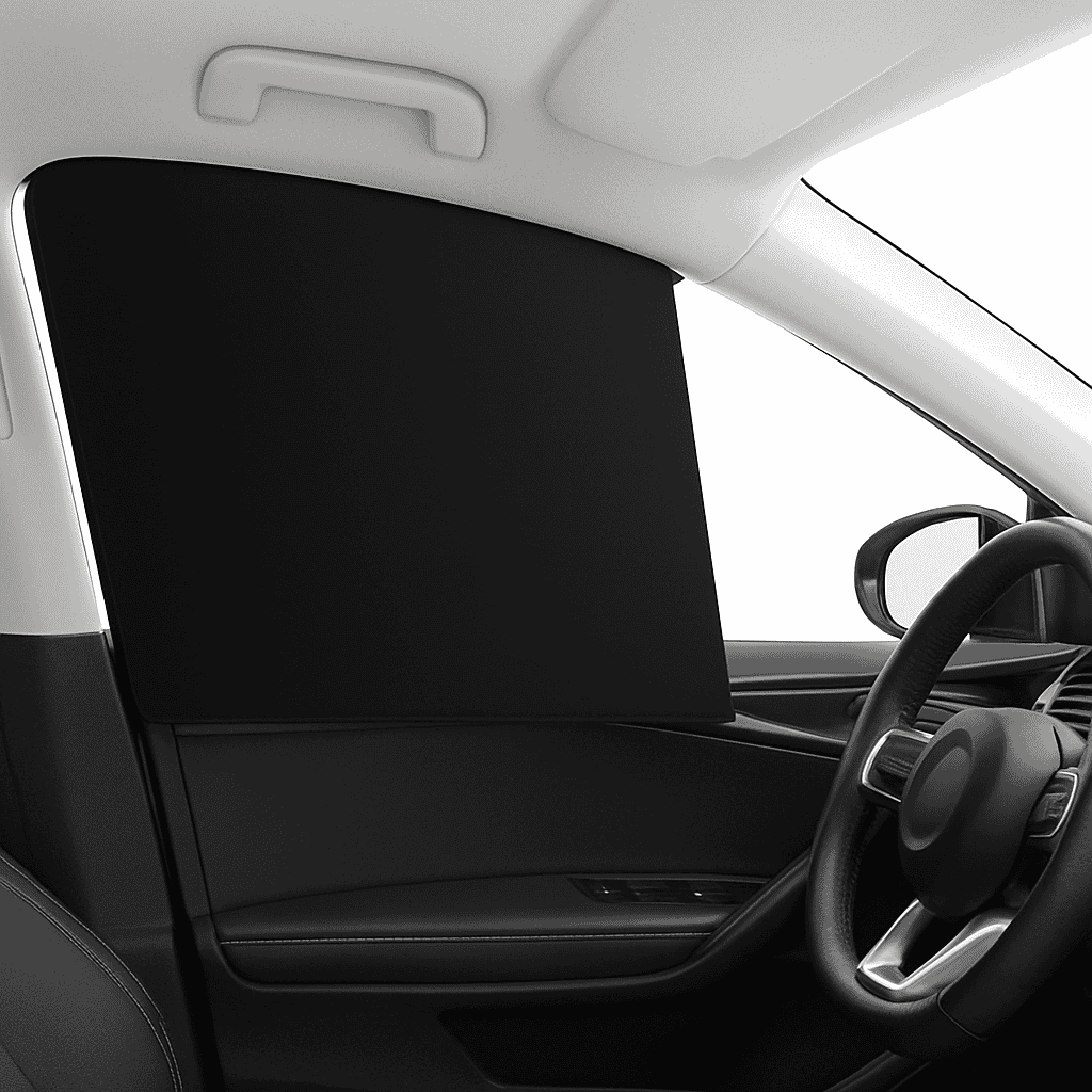 2-Piece Car Side Window Sun Shade Curtains-Front left and right