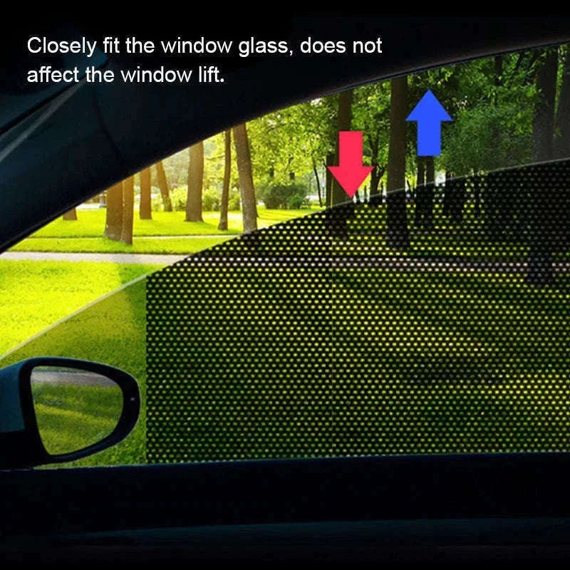 2-Piece Car Side Window Sun Shade Film-63CM